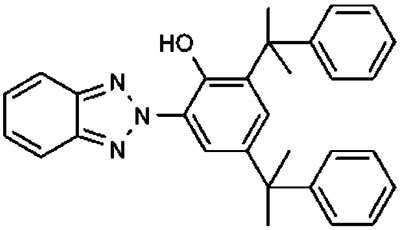 巴斯夫234紫外線吸收劑分子結(jié)構圖